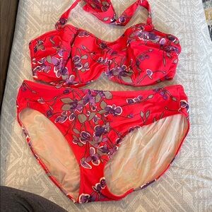 Fantasie Red and Purple Bikini